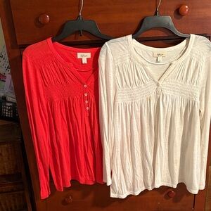 2 pheasant/ baby doll style jerseys